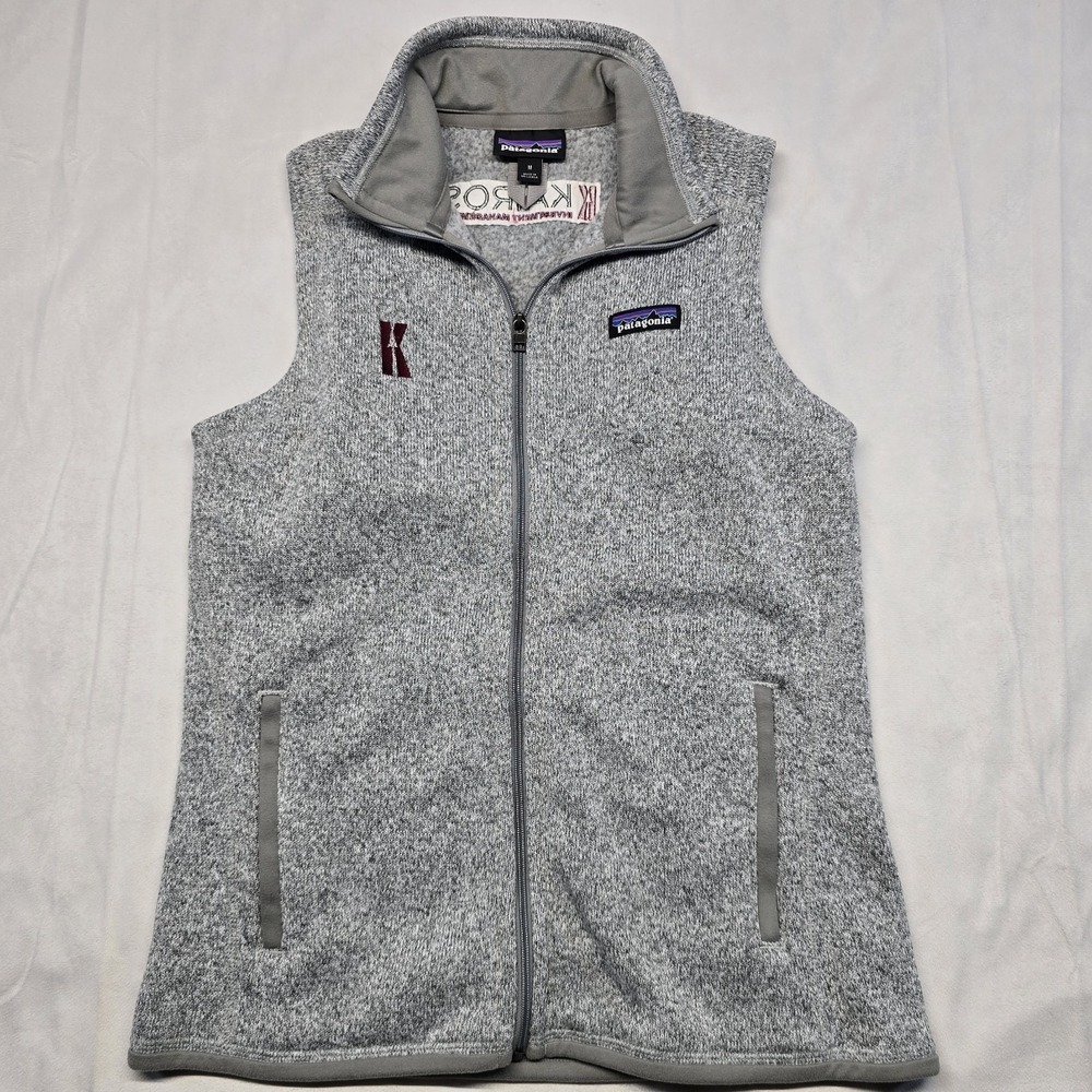 Patagonia Better Sweater Full Zip Fleece Vest Women's Medium Gray Heather Stone